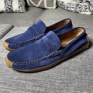 Men Cole Haan Wyatt Penny Loafers Shoes Sneakers Suede Navy C30973 11.5